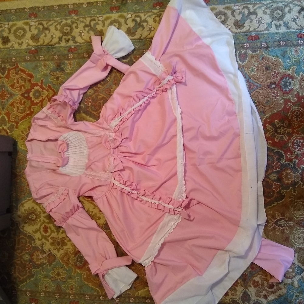 Long Pink Sweet Lolita Dress